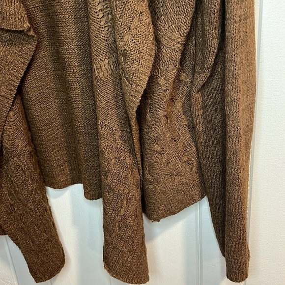 Coldwater Creek Brown Open Cardigan - Picture 4 of 8